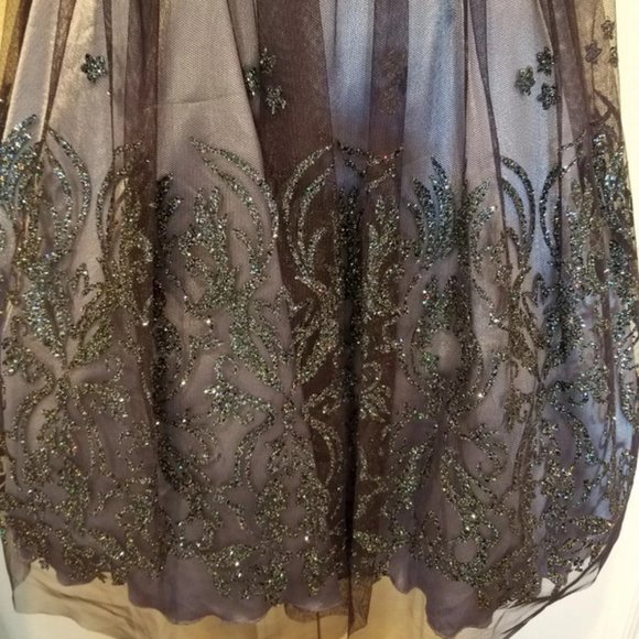 B Darlin dark blue / indigo purple party dress - Picture 5 of 6